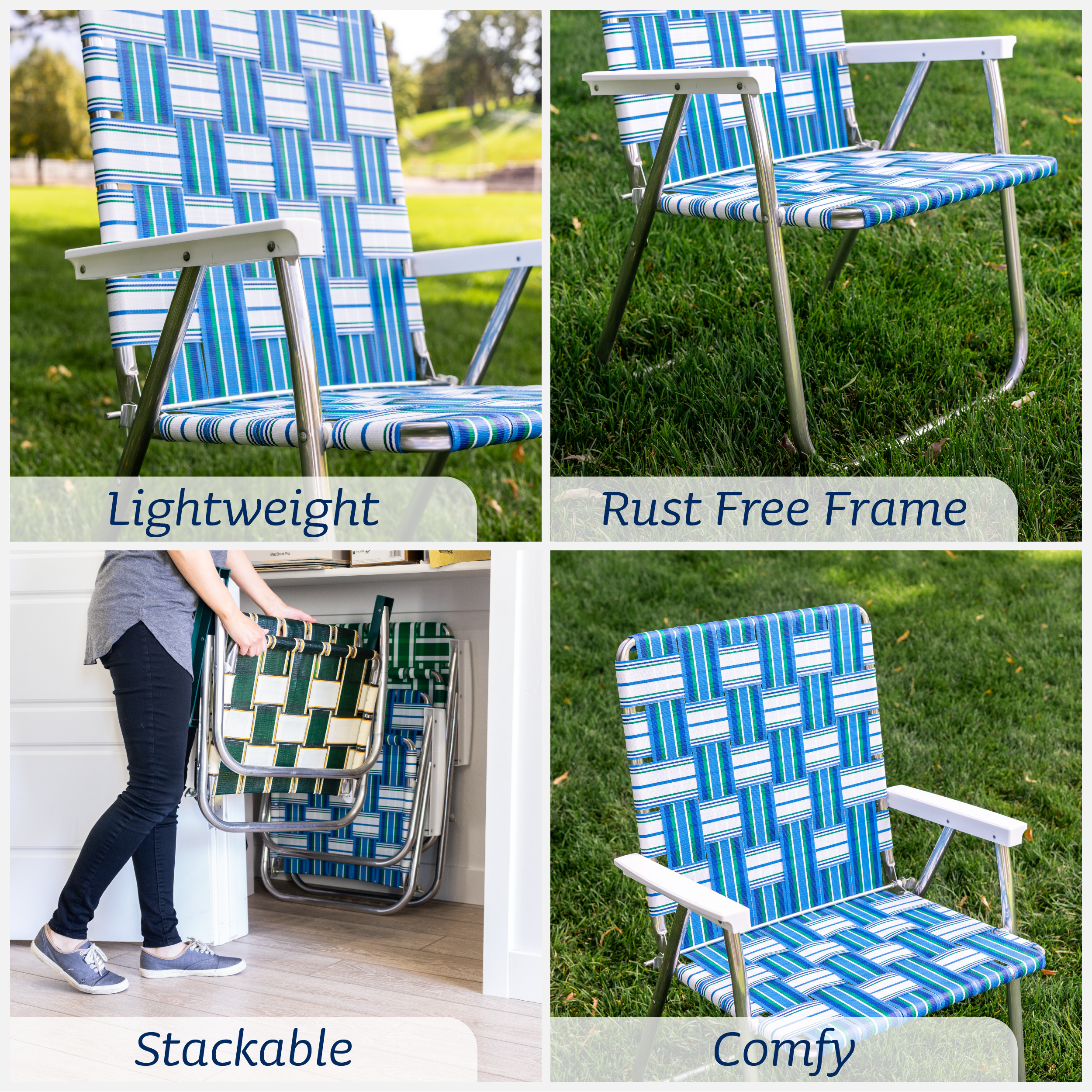 Blue Sands Classic Chair with Blue Arms-zoom-4