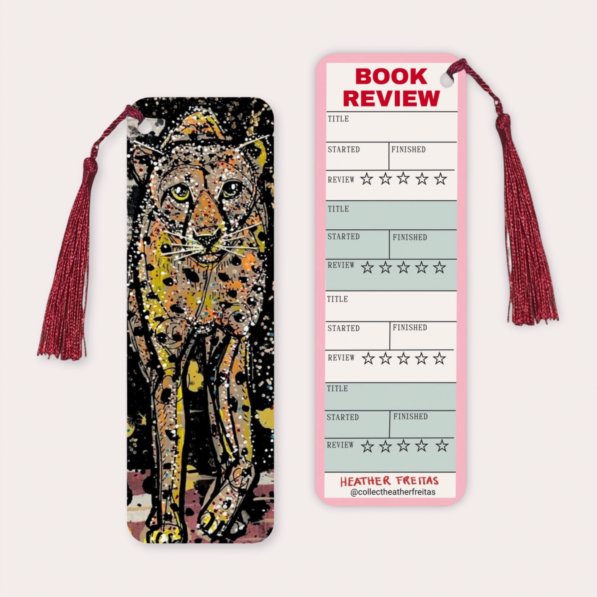 Cheetah Soft Touch Premium Bookmark-1