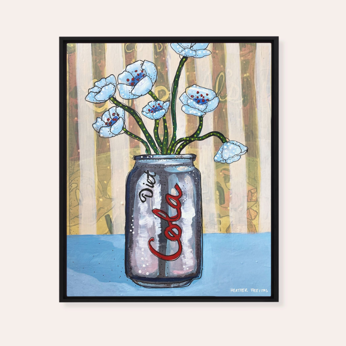 Diet Cola | Framed Fine Art Canvas Print | Multiple Sizes-zoom-4