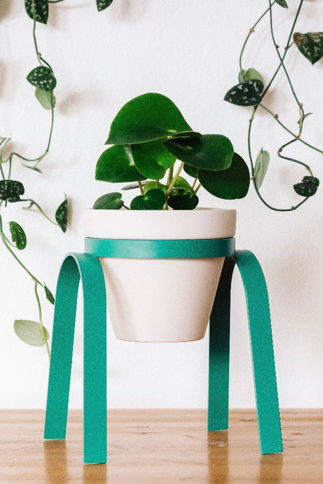 Metal Plant Stand with Pot - Aware House - Carter + Rose - 