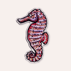 Sea Horse Die Cut Acrylic Bookmark - Aware House