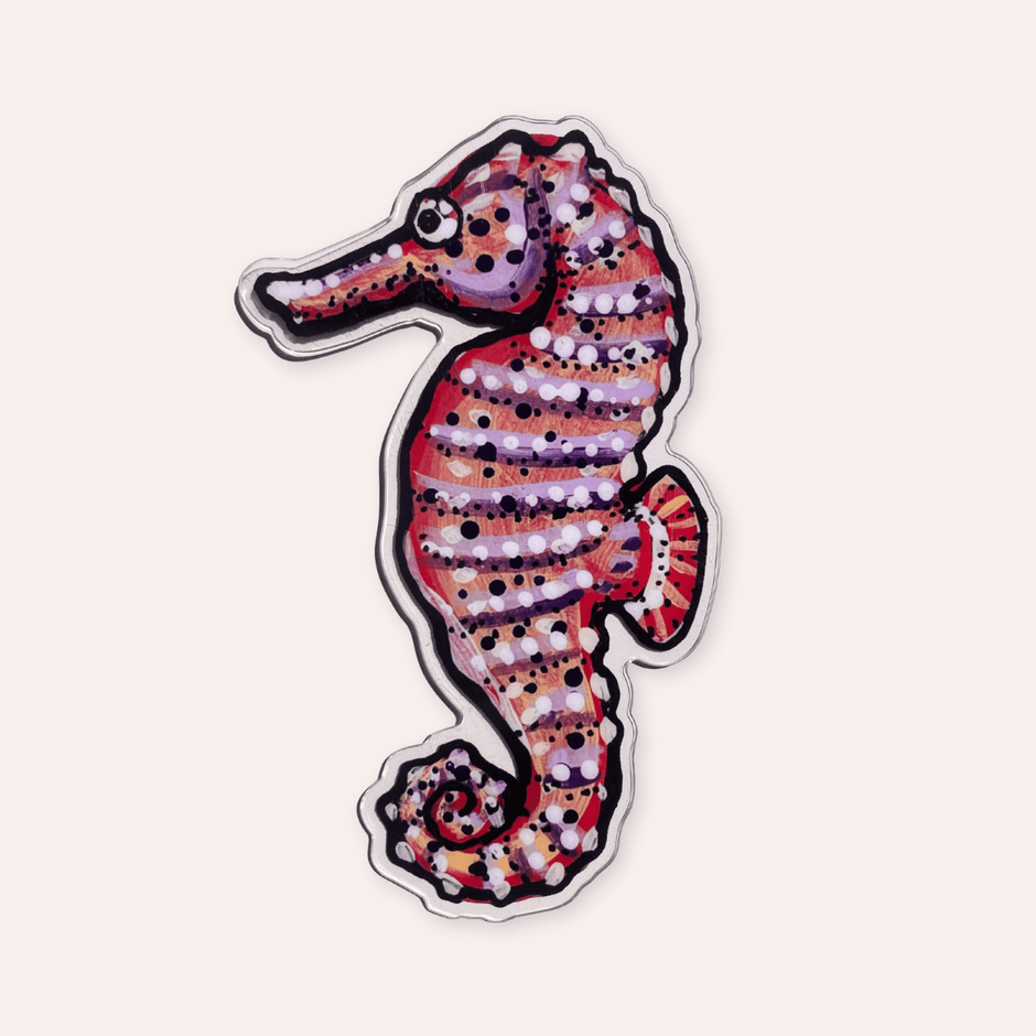 Sea Horse Die Cut Acrylic Bookmark - Aware House