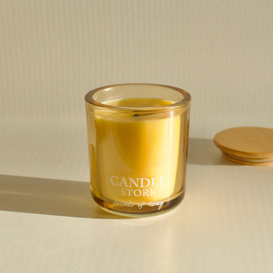 Sonnets of Honey Beeswax Candle