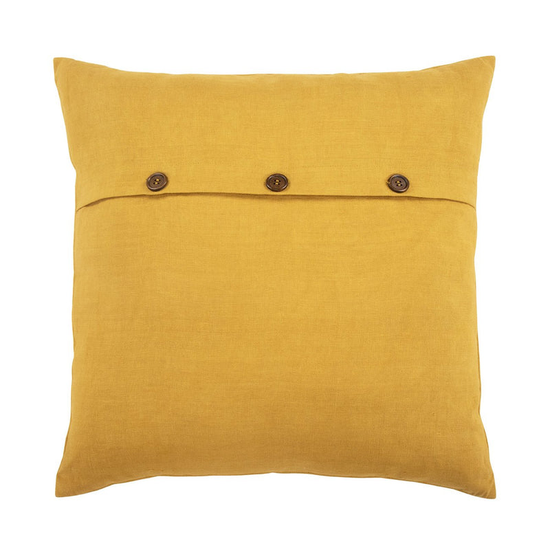 Hand Embroidered Birds Pillow Cover | 20" x 20"-zoom-