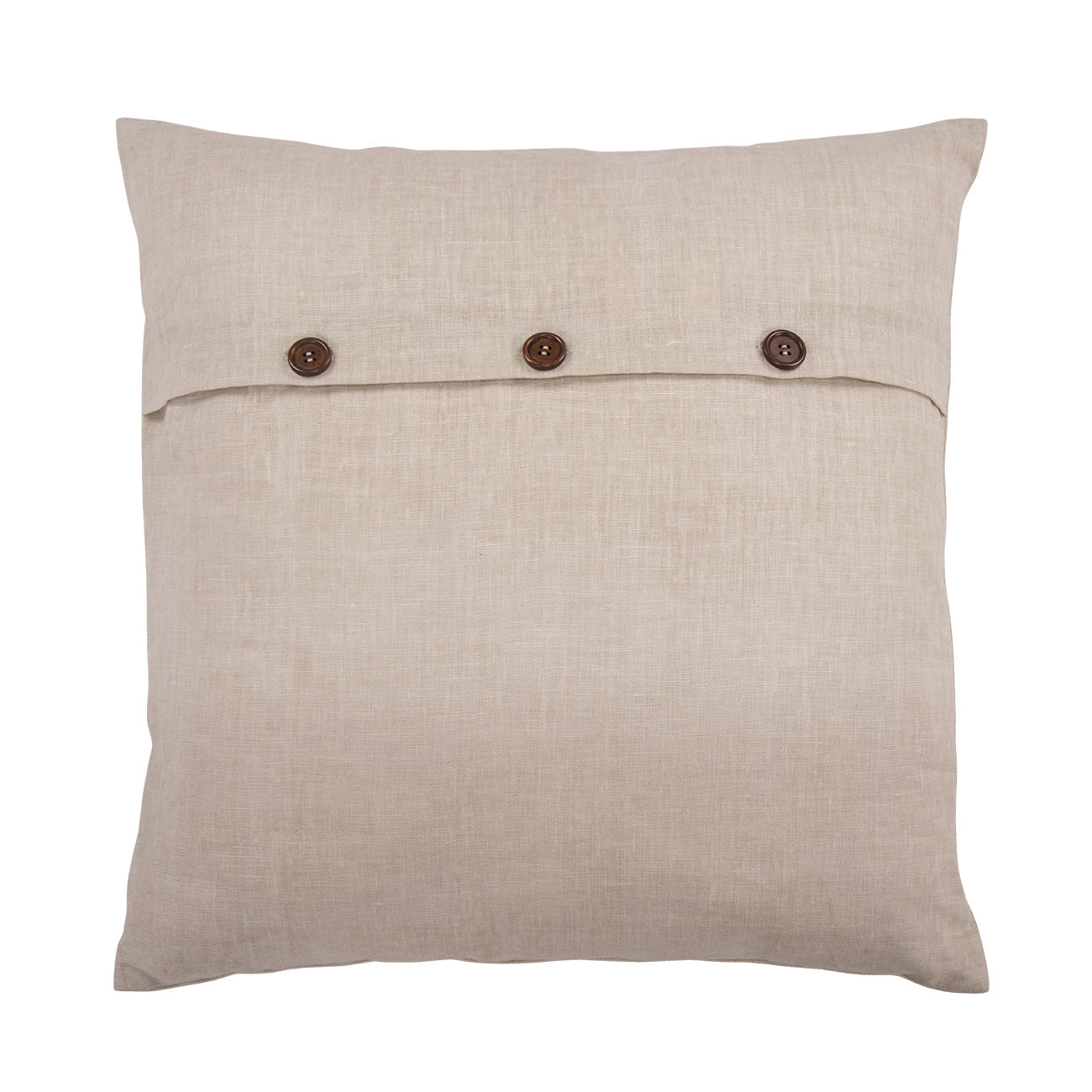 Hand Embroidered Still Life Pillow Cover | Coffee-4