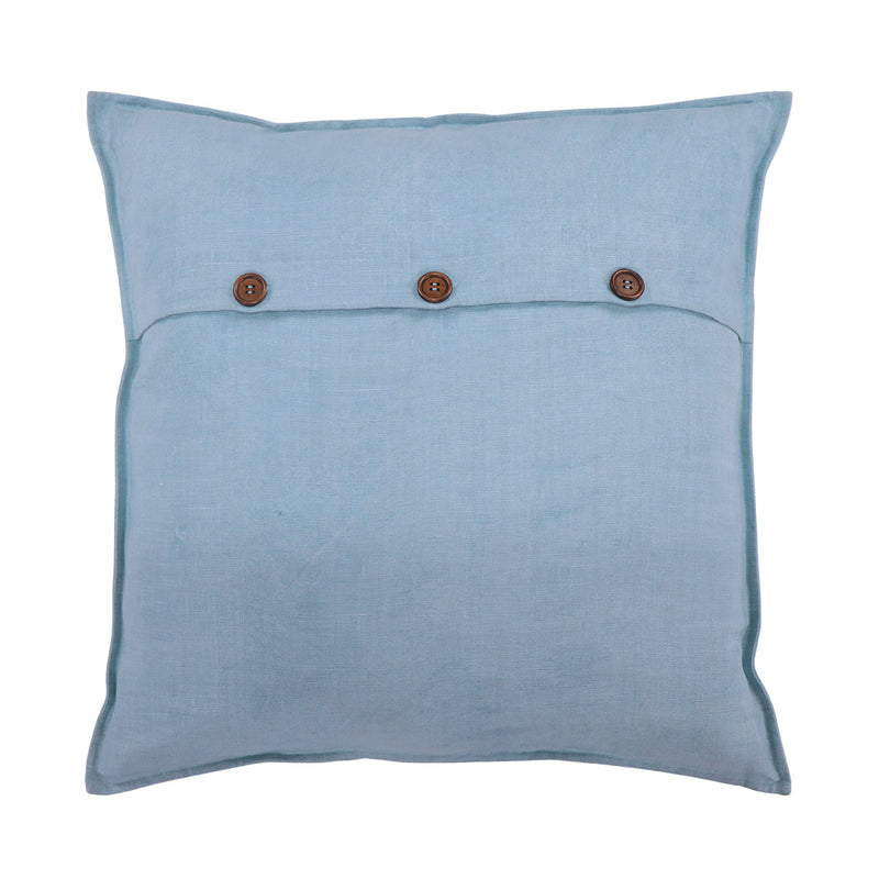 Hand Embroidered Still Life Pillow Cover | Porcelain-zoom-
