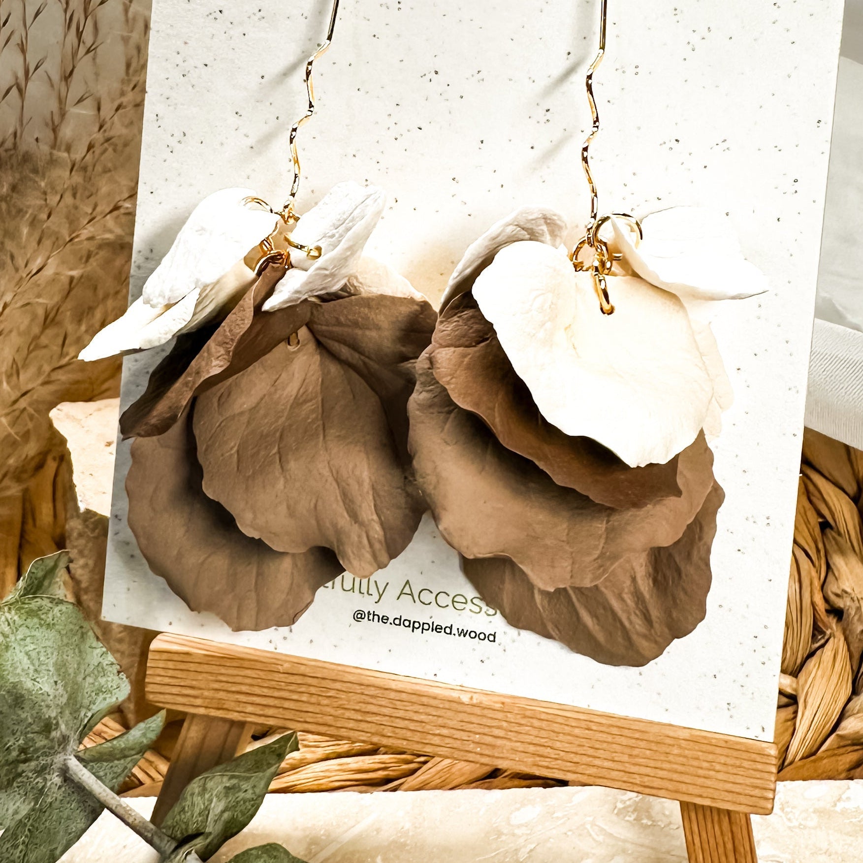 Delilah | Multi-Color Long Petal Drop Earrings-zoom-7