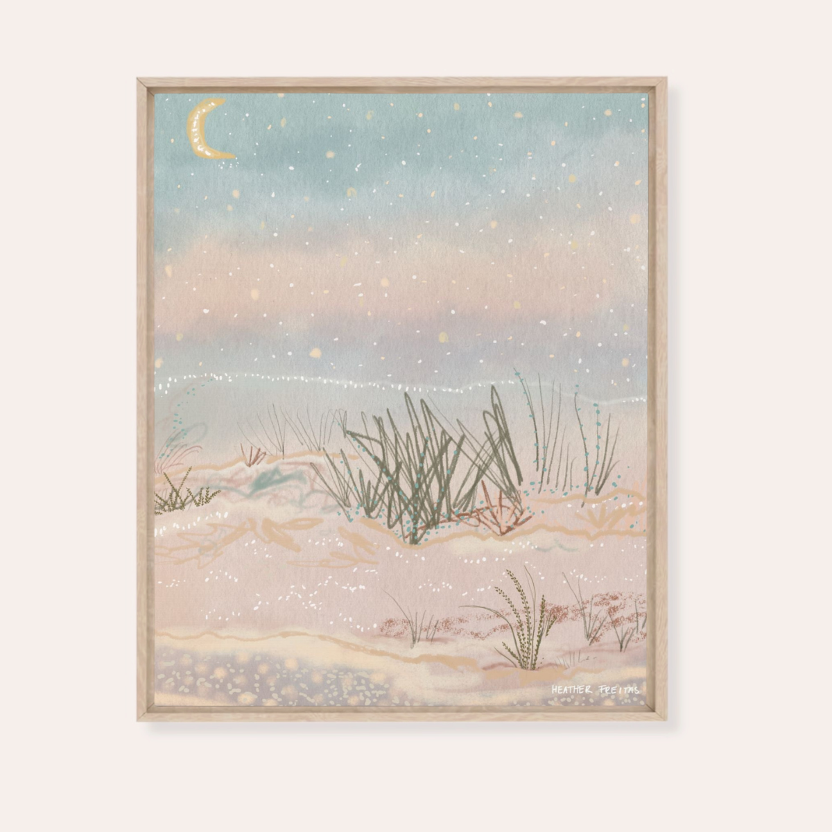 Salt | Framed Fine Art Canvas Print | Multiple Sizes-6