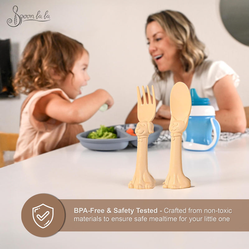 Spoon la la Utensils + Board Book-zoom-