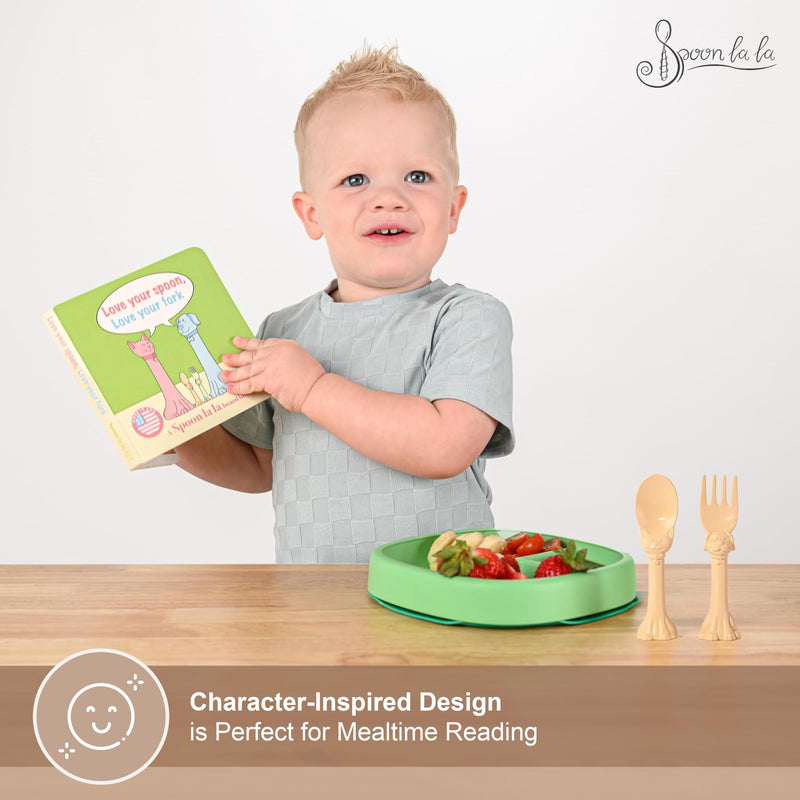 Spoon la la Utensils + Board Book-zoom-