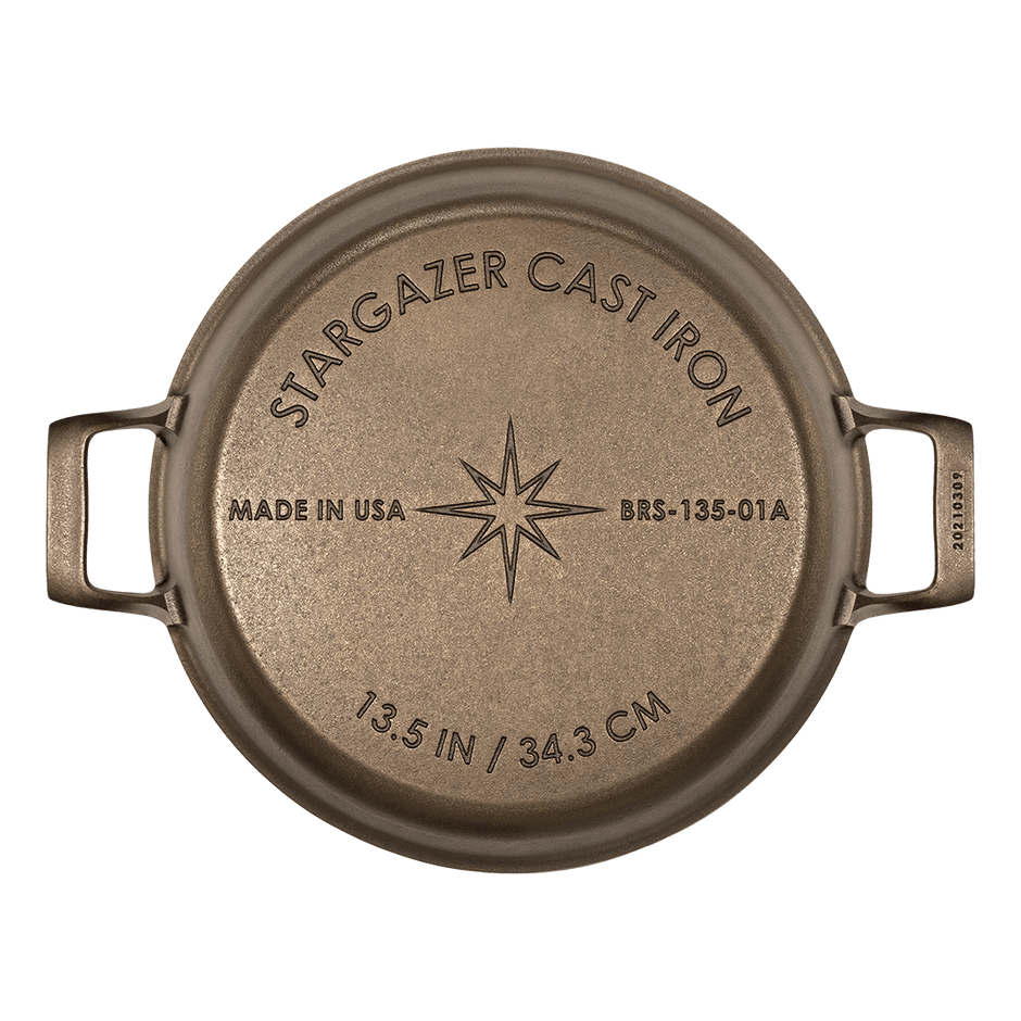 13.5-Inch Cast Iron Braiser - Aware House - Stargazer Cast Iron -
