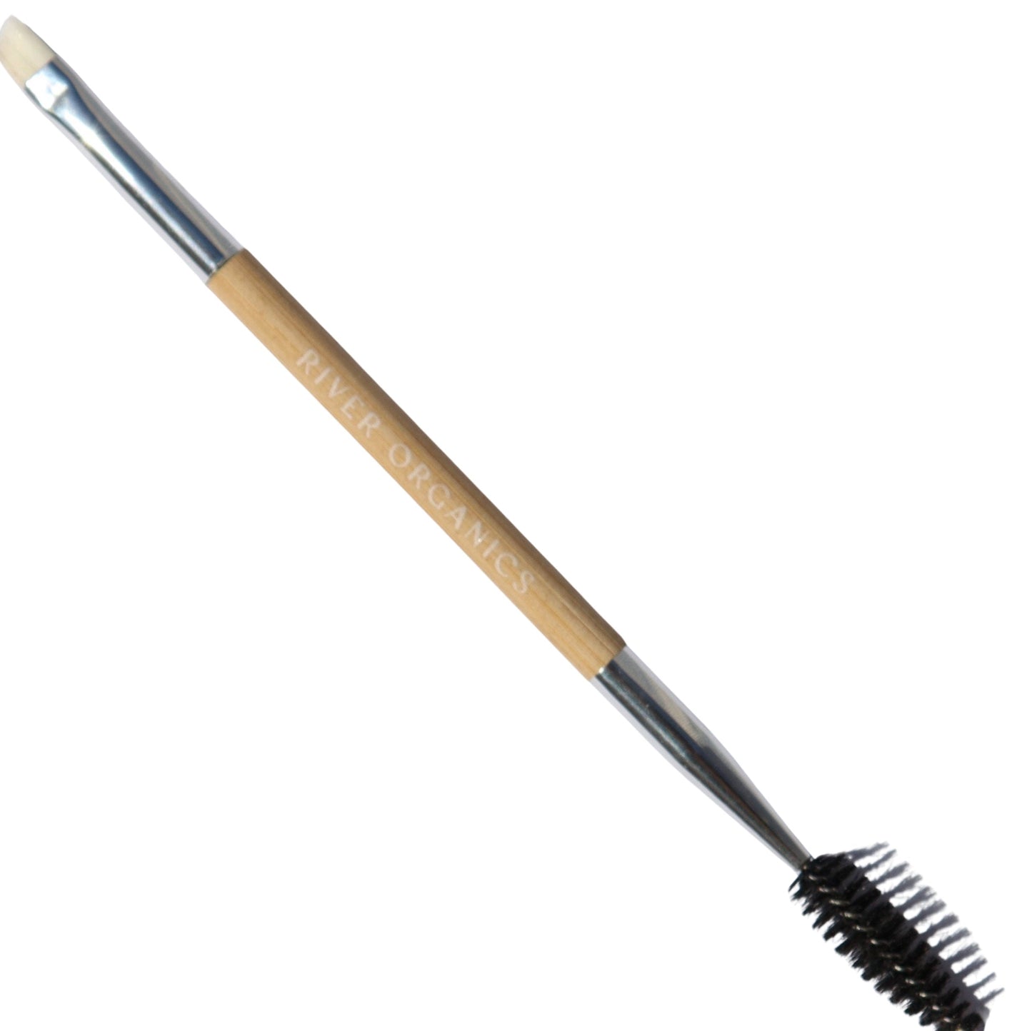 Eco Friendly Double Sided Bare Wood Brow & Mascara Brush