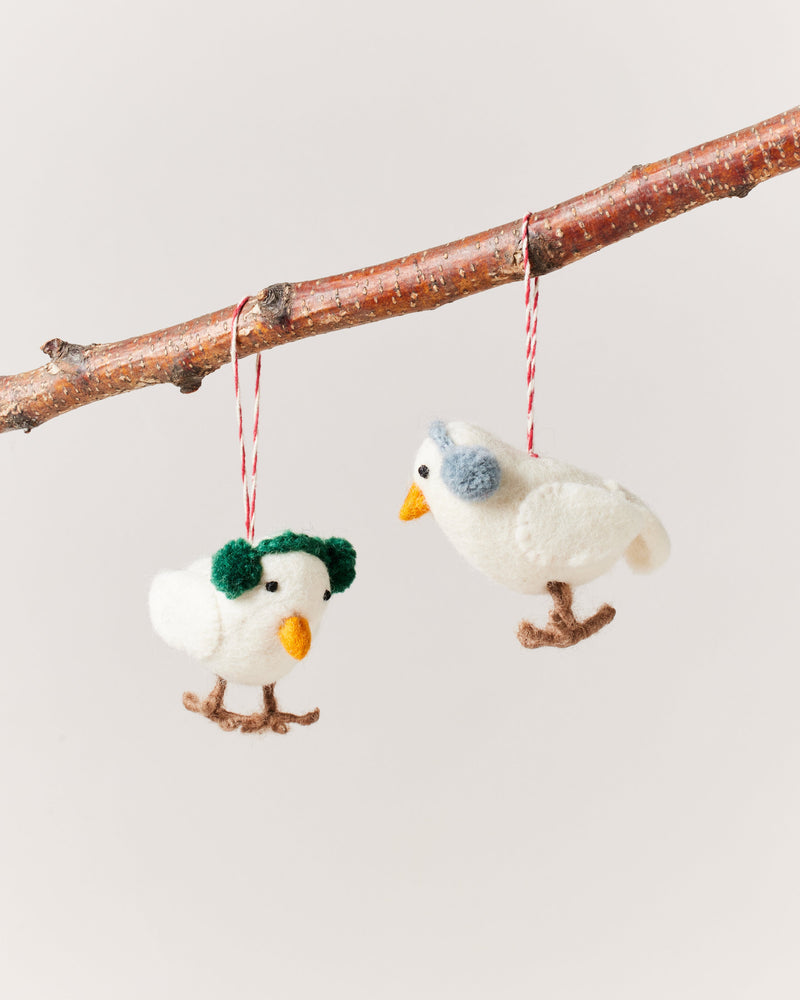 Felted Bird Ornament-zoom-