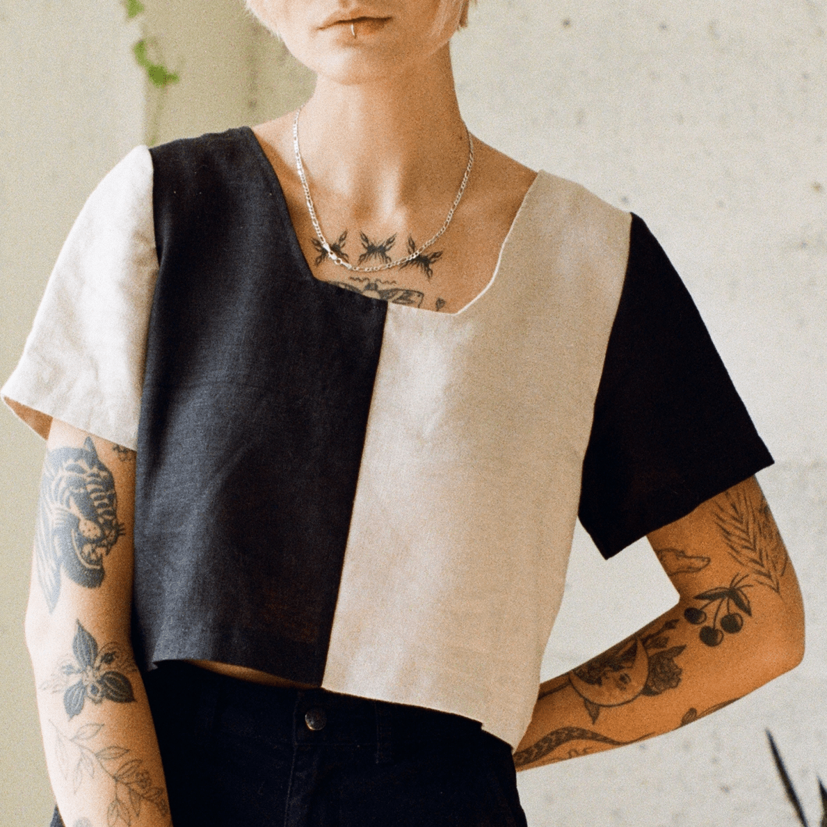 Quilted Frankie Top | B/W - Aware House