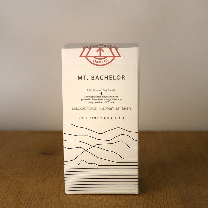 Mount Bachelor Candle | 3D Mountain Peak Soy Candle-zoom-