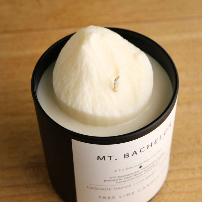 Mount Bachelor Candle | 3D Mountain Peak Soy Candle-zoom-