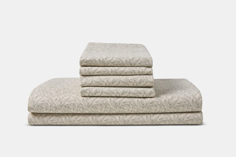 Cotton Bed Sheet Set Print-zoom-