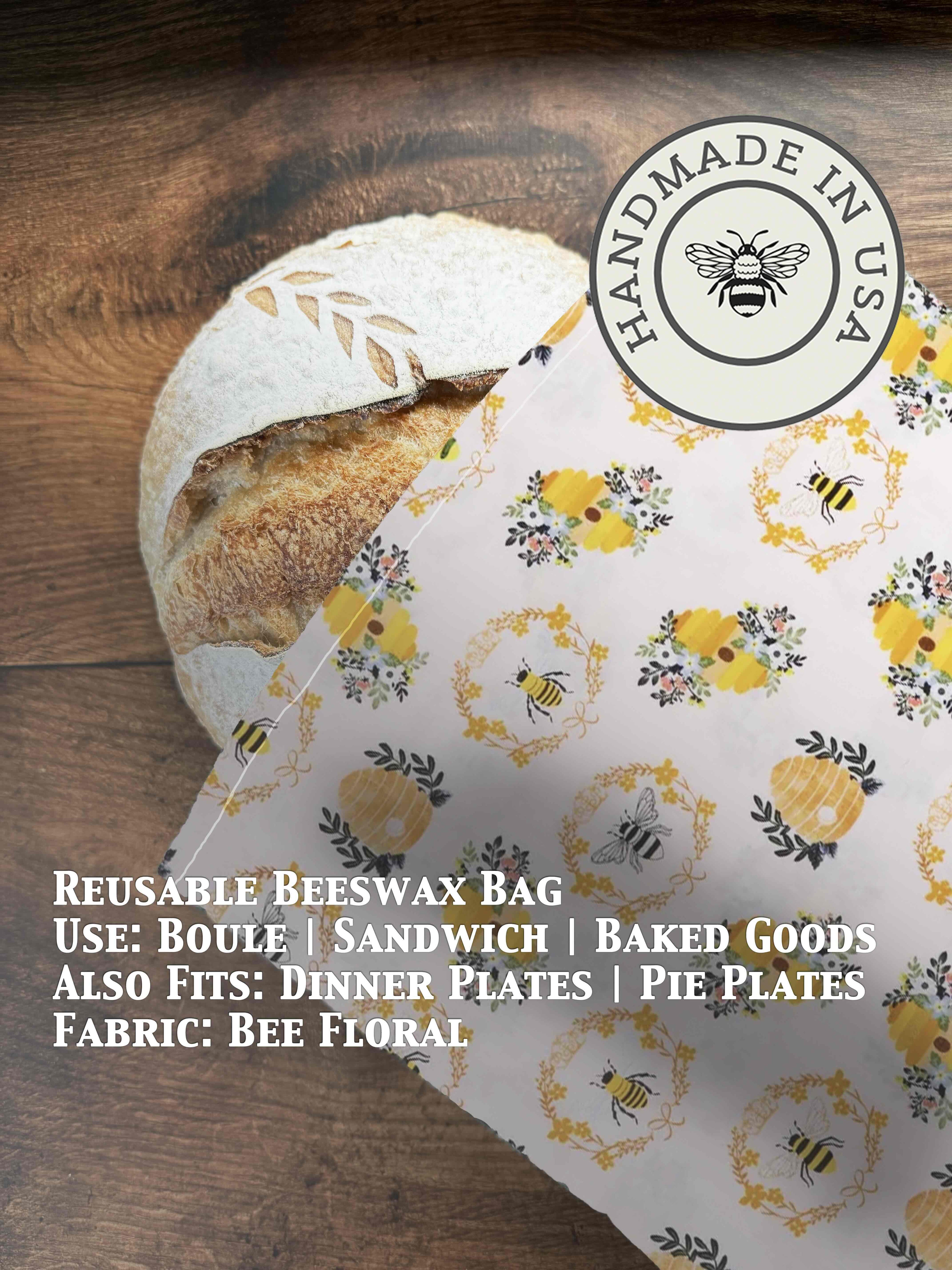 Beeswax Bread Bag | Reusable Cotton Food Storage Bag-zoom-5