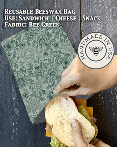 Beeswax Snack Bag | Reusable Food Storage - Aware House - Five Oaks Farm - 