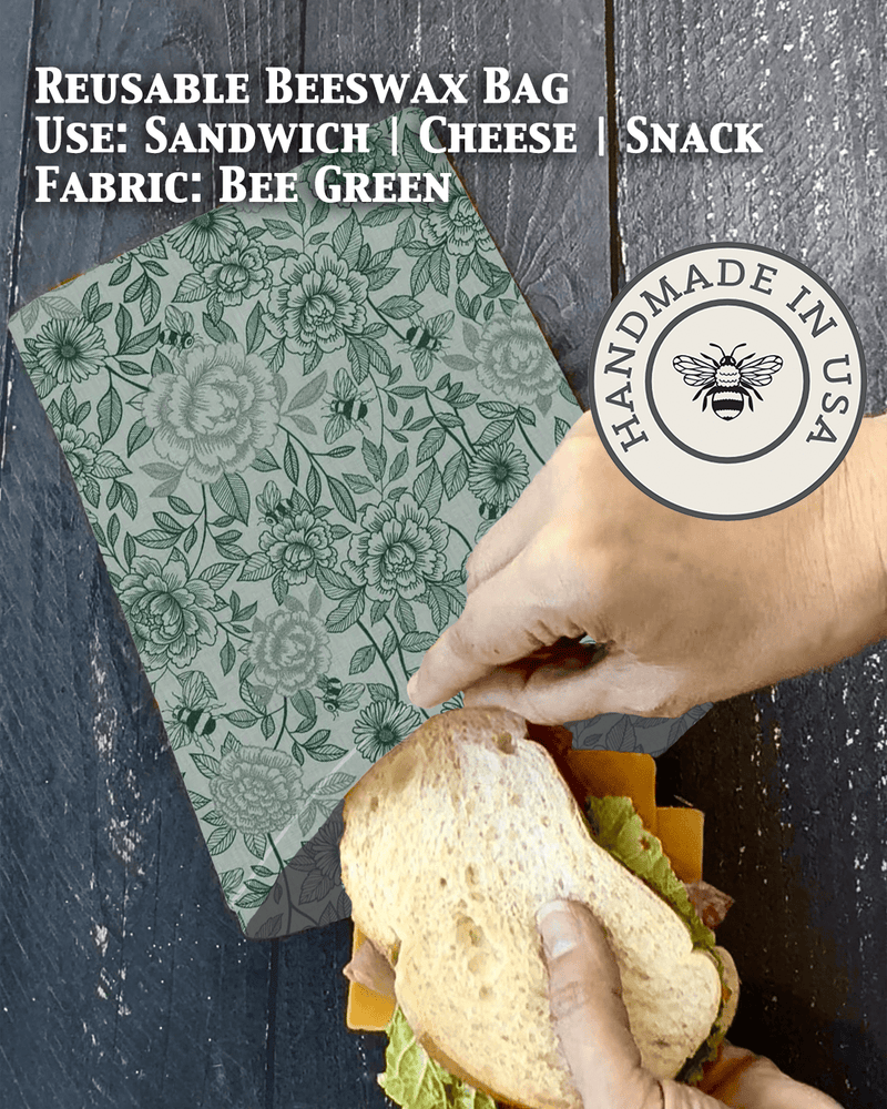 Beeswax Snack Bag | Reusable Food Storage-zoom-