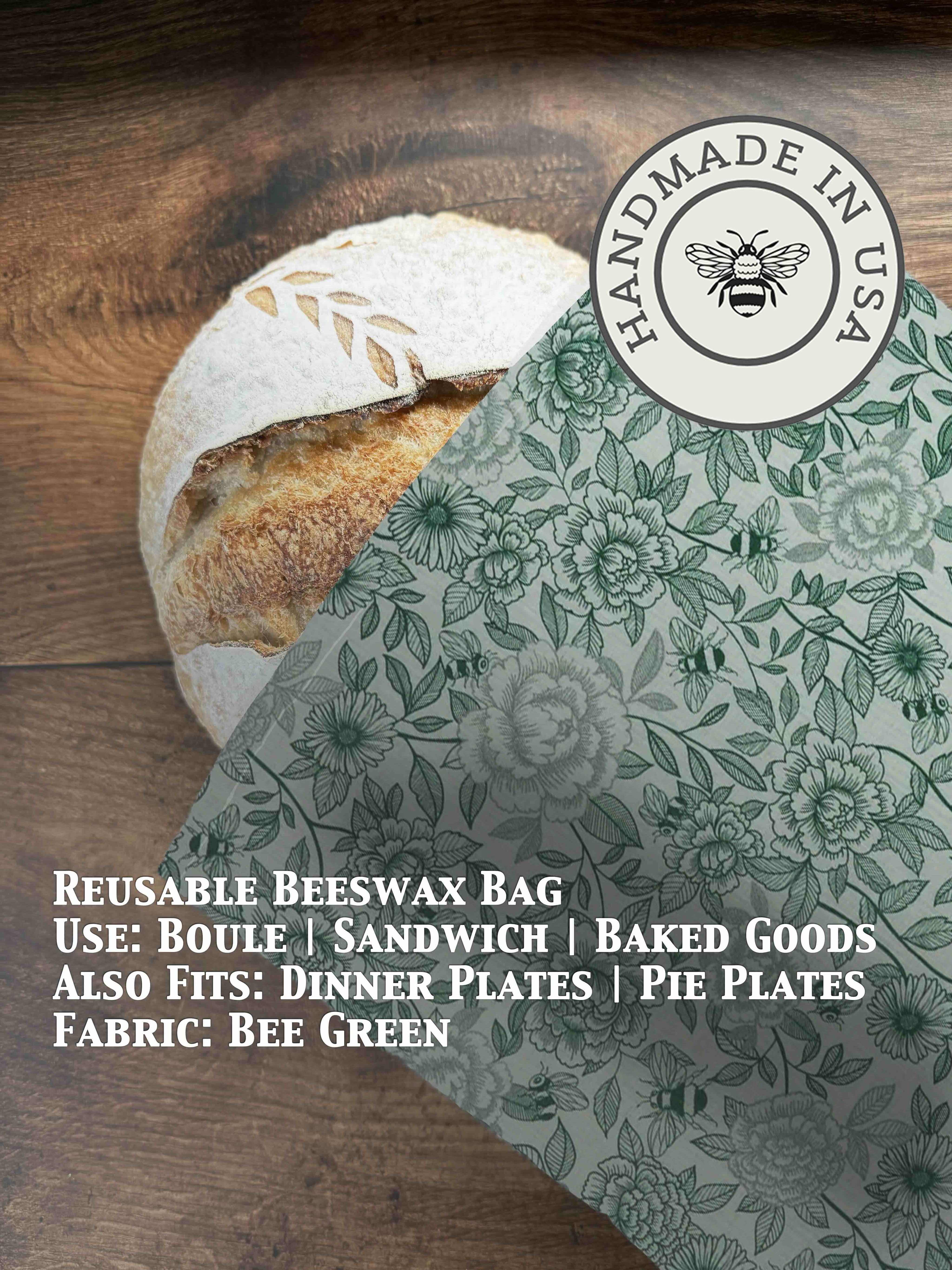 Beeswax Bread Bag | Reusable Cotton Food Storage Bag-zoom-24