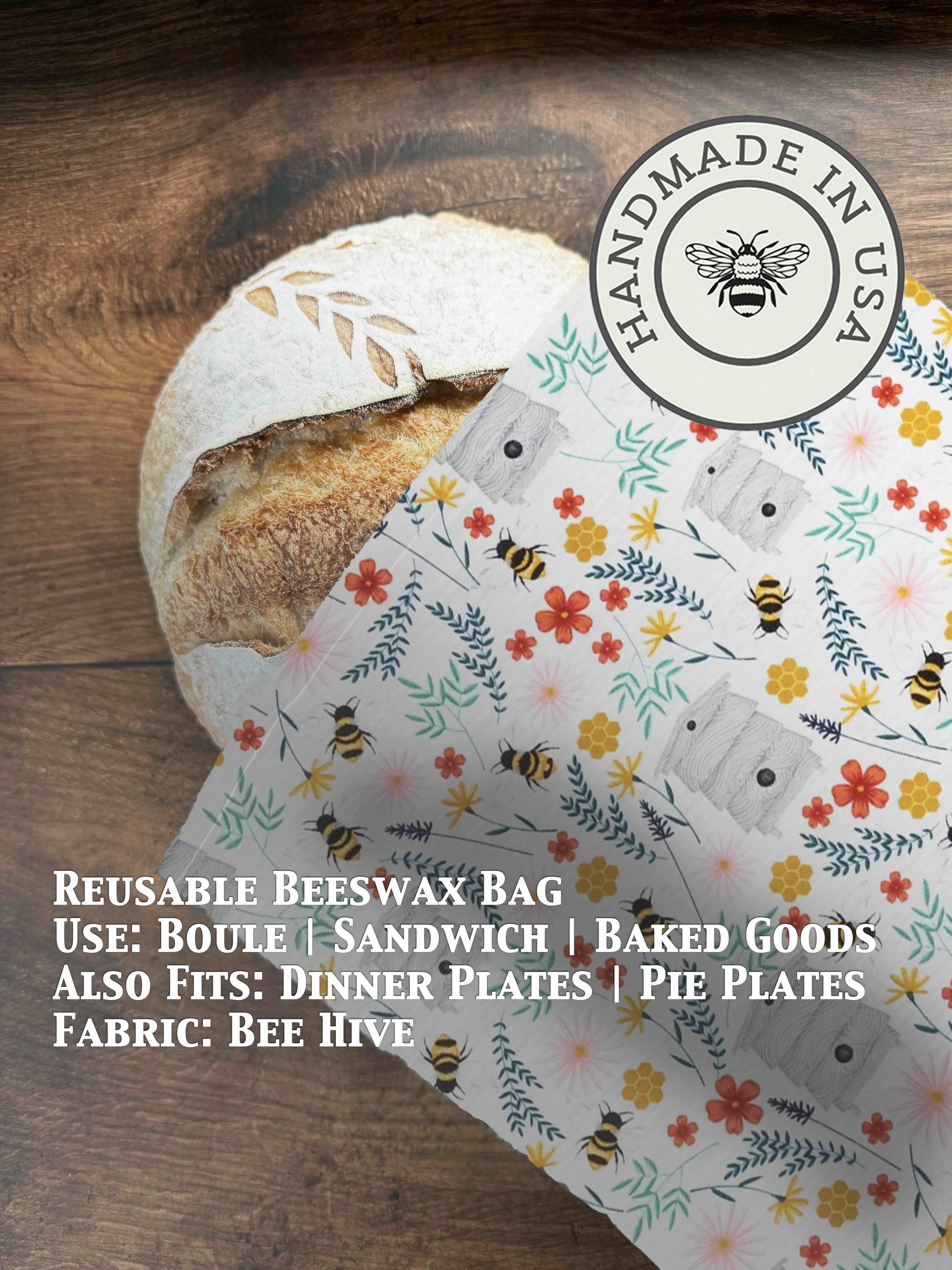 Beeswax Bread Bag | Reusable Cotton Food Storage Bag-zoom-23