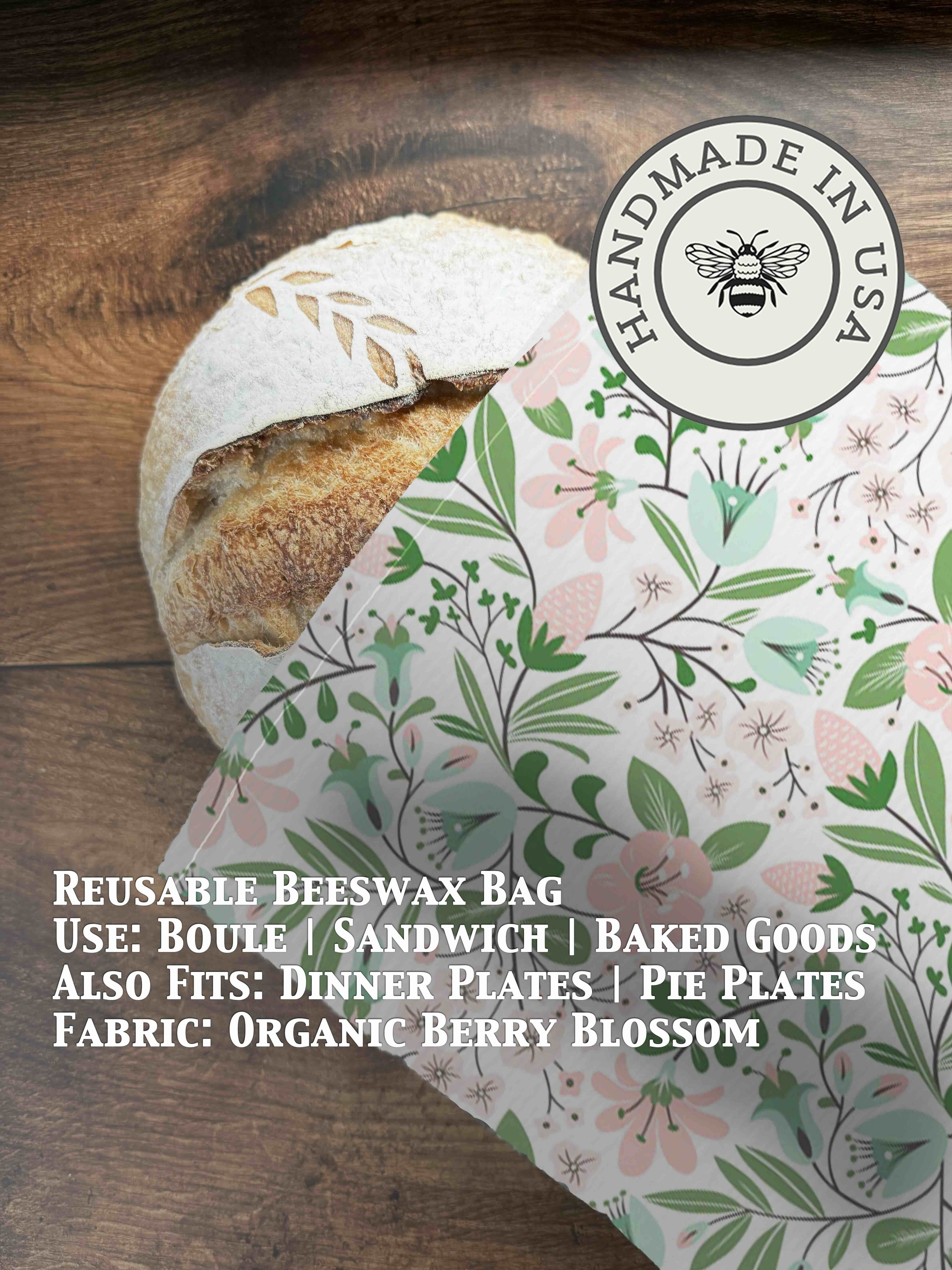 Beeswax Bread Bag | Reusable Cotton Food Storage Bag-zoom-37