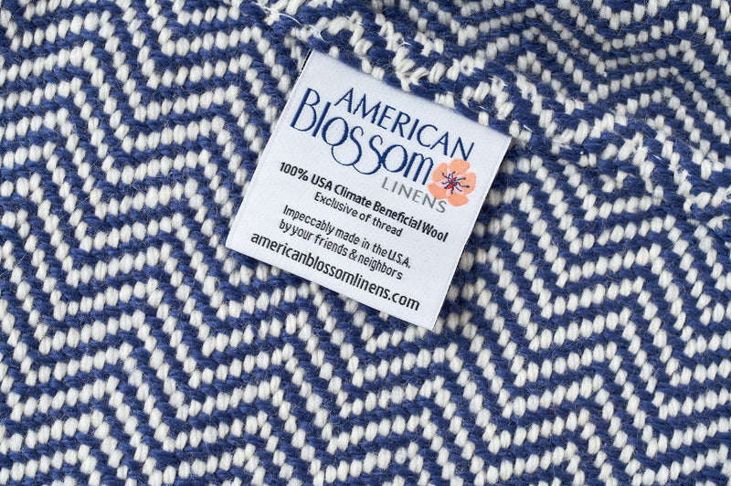 Chevron Pattern Soft Wool Throw Size Blanket-zoom-