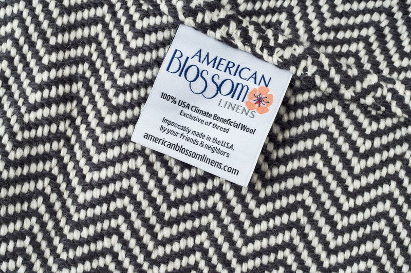 Chevron Pattern Soft Wool Throw Size Blanket-zoom-