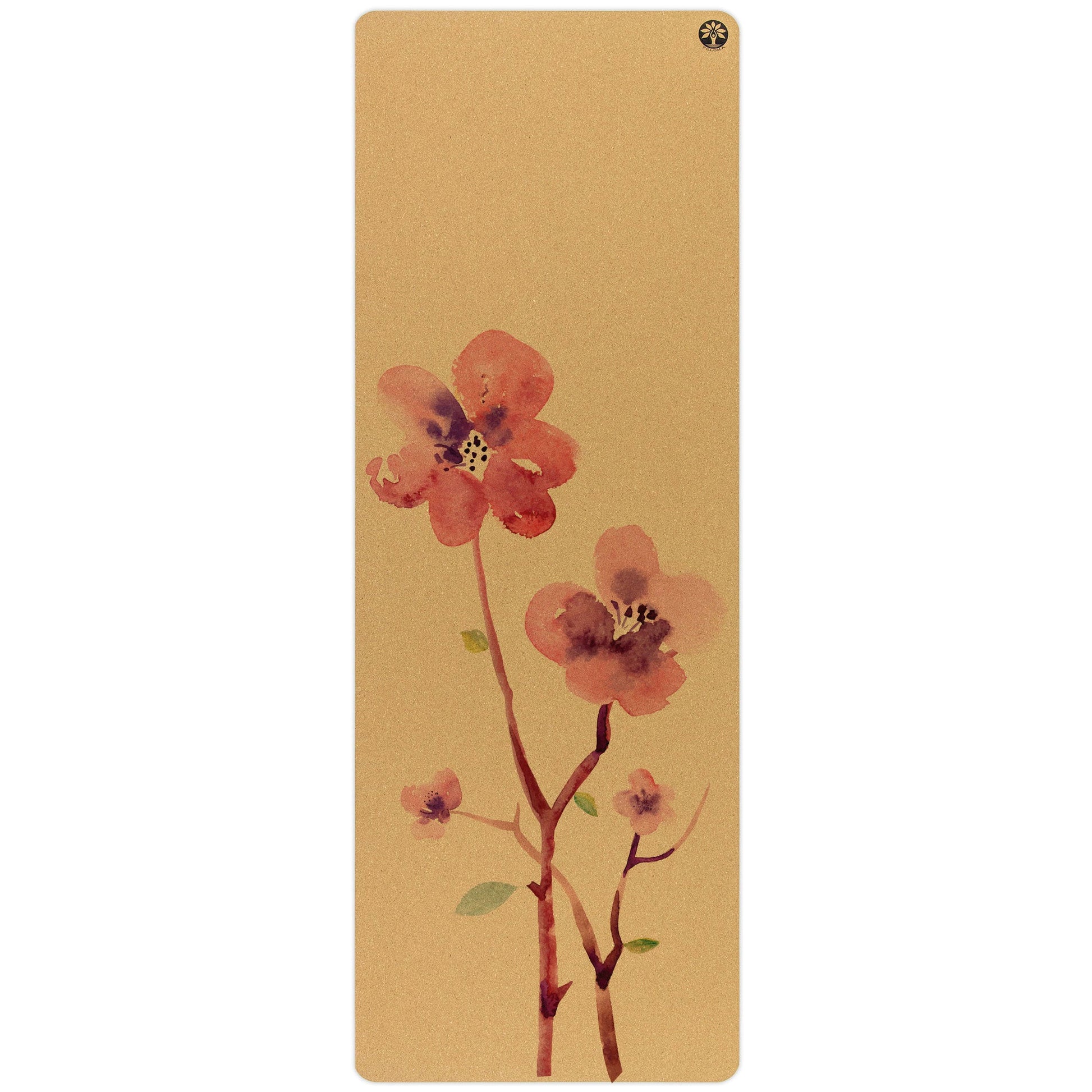 Blossom Aura Cork Yoga Mat-1