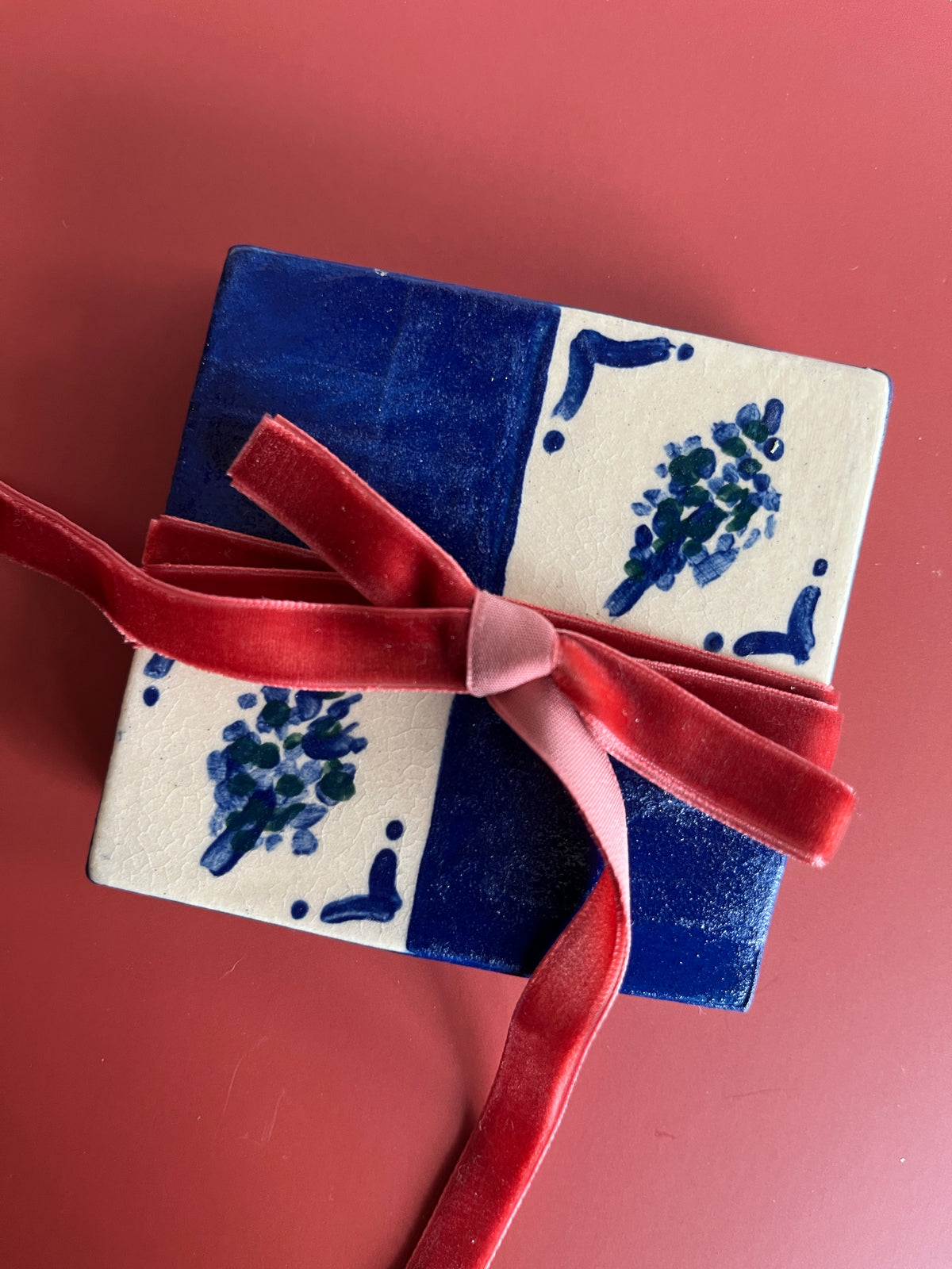 Texas Bluebonnet Coaster Set-3