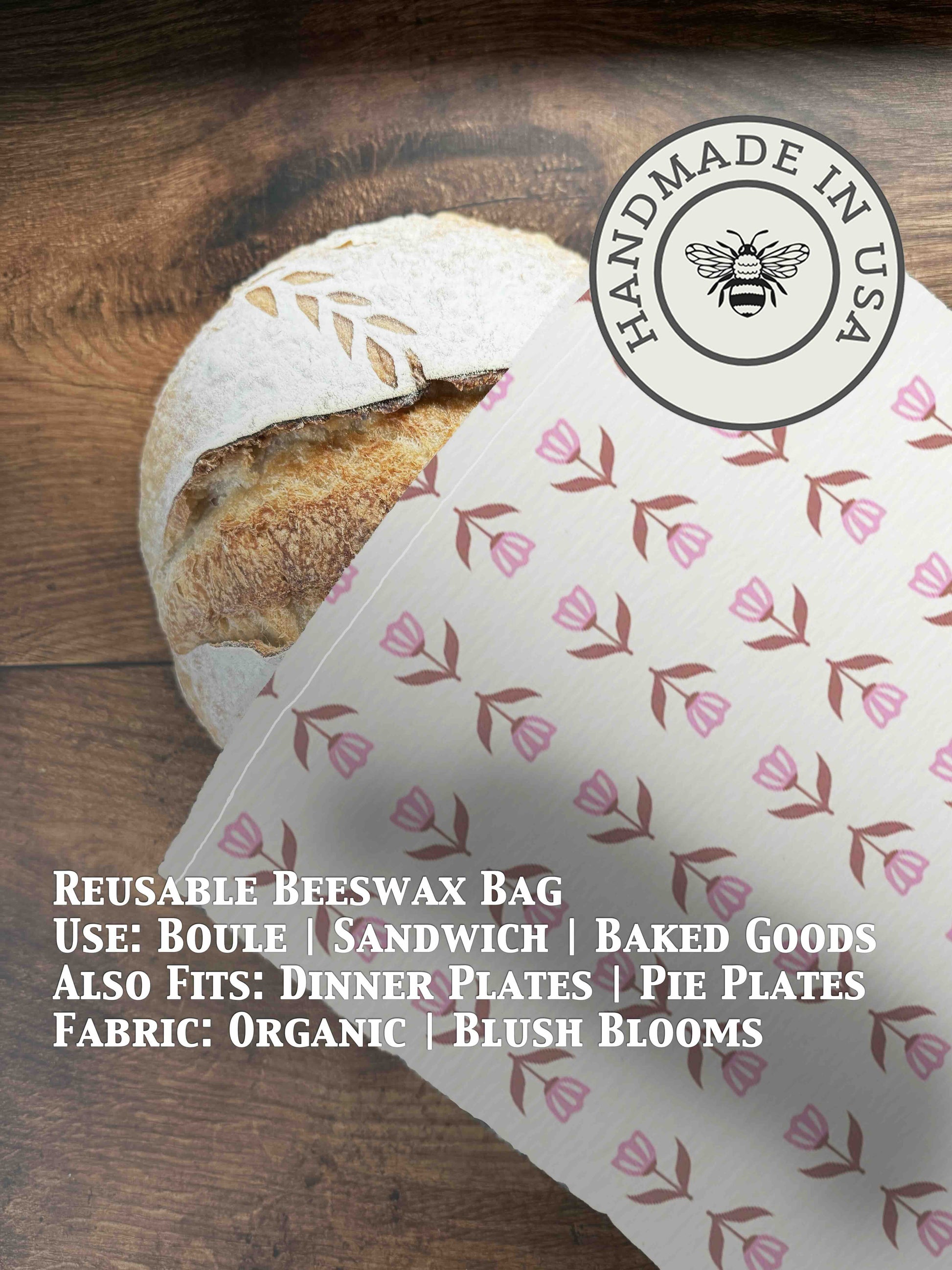 Beeswax Bread Bag | Reusable Cotton Food Storage Bag-36