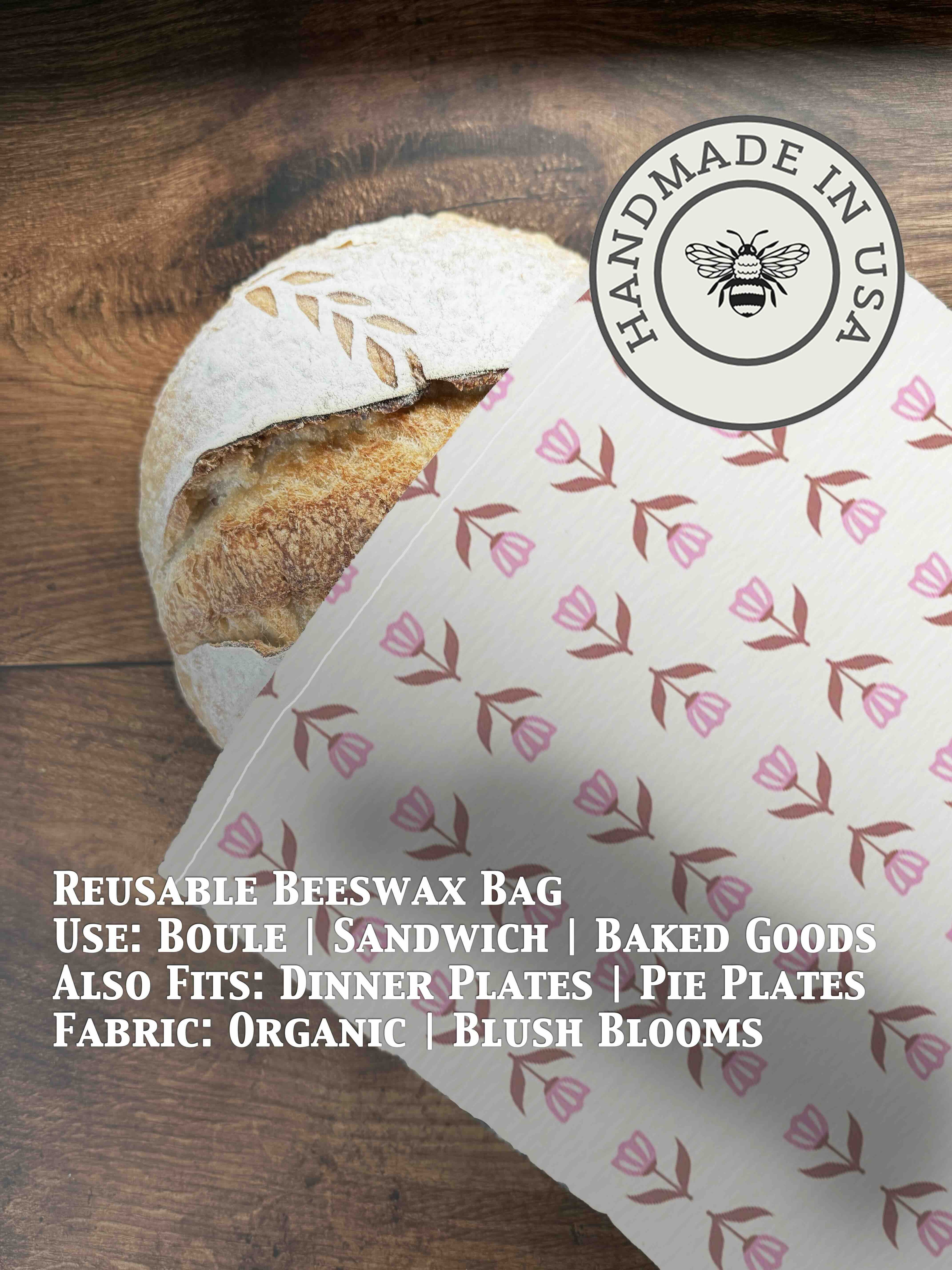 Beeswax Bread Bag | Reusable Cotton Food Storage Bag-zoom-36