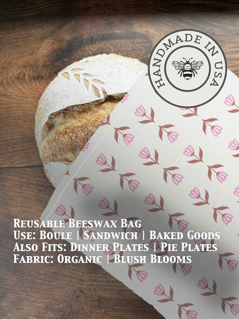 Beeswax Bread Bag | Reusable Cotton Food Storage Bag-zoom-