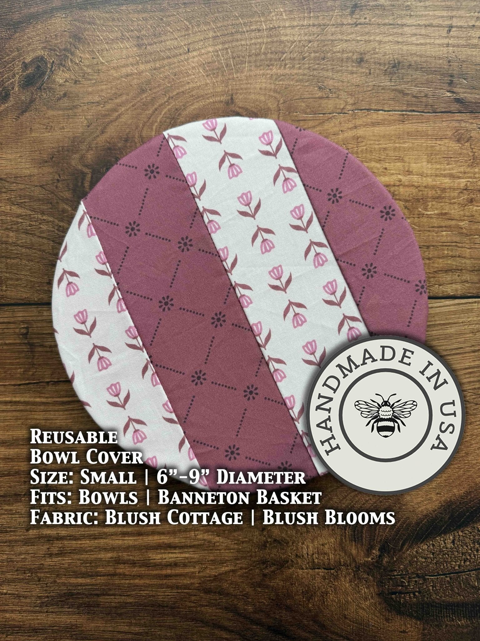 Small Reusable Cotton Bowl & Banneton Cover | Eco - Friendly Kitchen Cover - Aware House - Five Oaks Farm - 