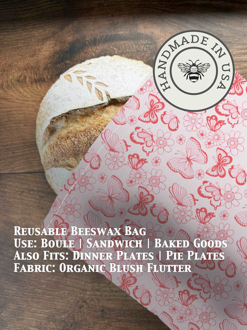 Beeswax Bread Bag | Reusable Cotton Food Storage Bag-zoom-