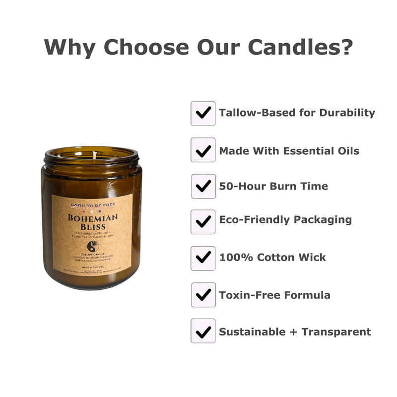 Bohemian Bliss Tallow Candle-zoom-