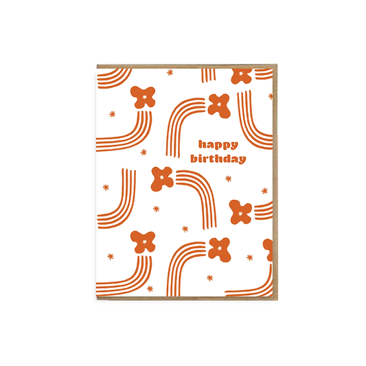 Boho Rainbow Birthday Card