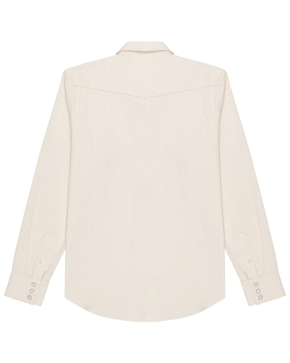 Bone Ecru Denim Men's Shirt-zoom-3