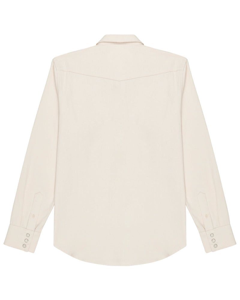 Bone Ecru Denim Men's Shirt-zoom-