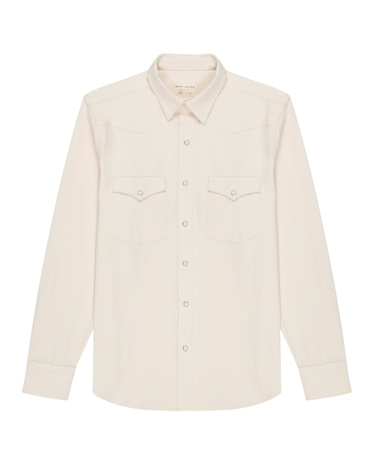 Bone Ecru Denim Men's Shirt-zoom-1