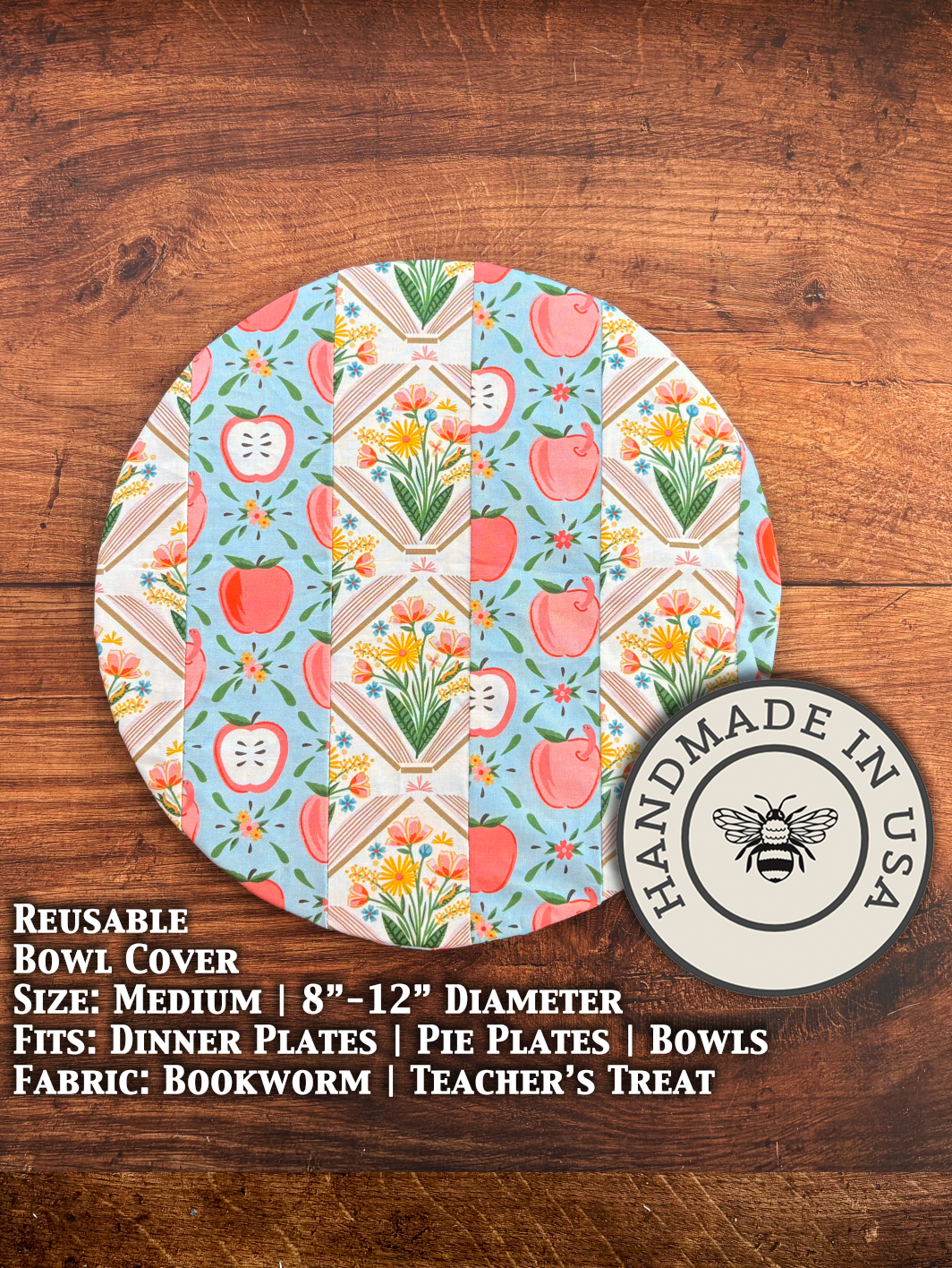 Medium Reusable Cotton Bowl & Banneton Cover | Eco-Friendly Kitchen Cover-29