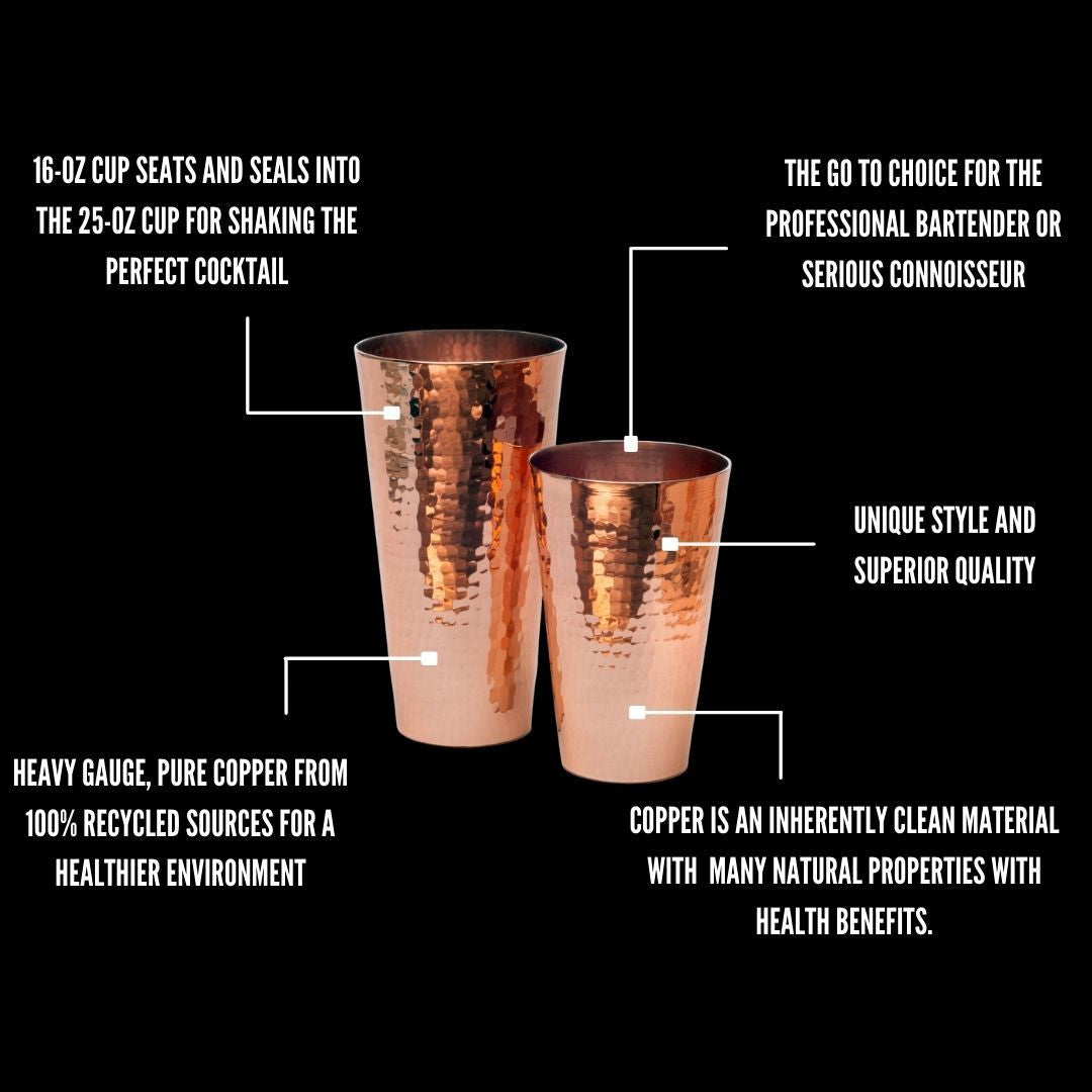 Copper Boston Shaker Set-zoom-2
