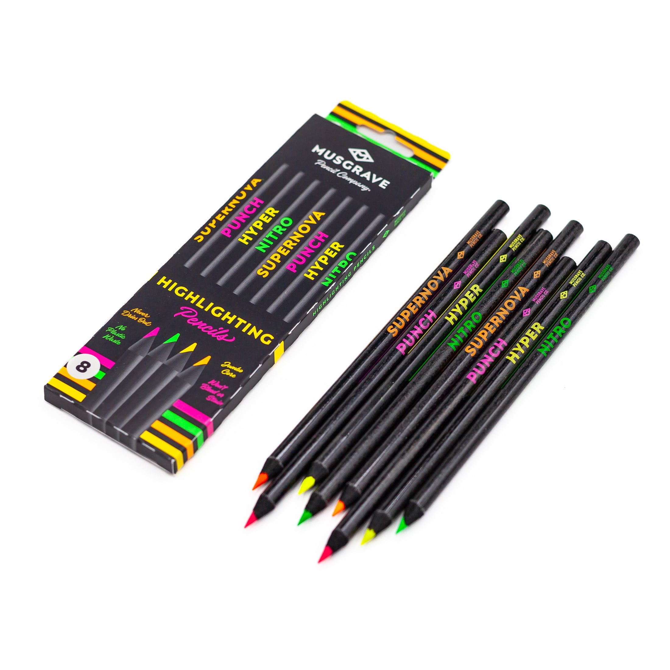 Highlighting Pencils | 8 Count-zoom-1