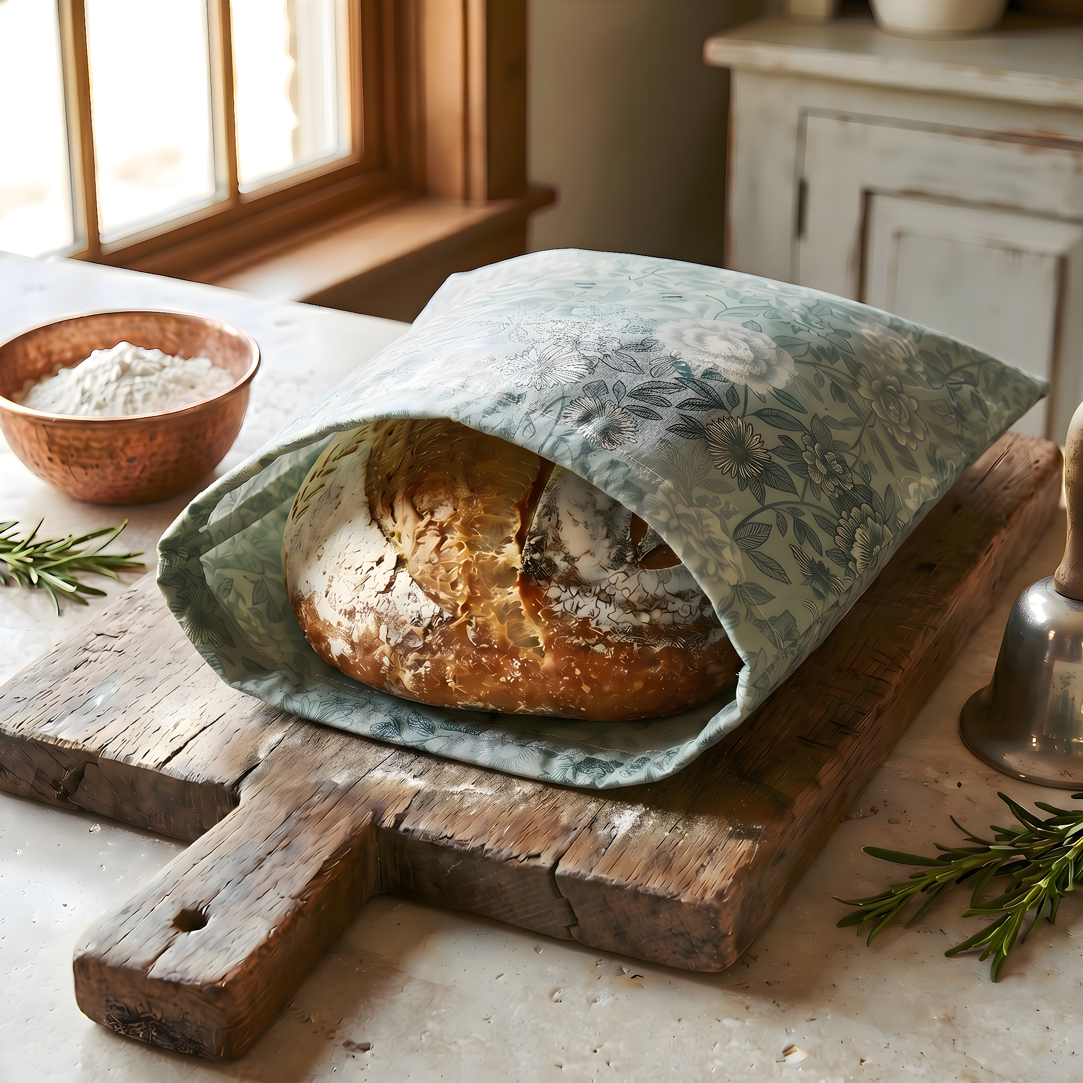 Beeswax Bread Bag | Reusable Cotton Food Storage Bag