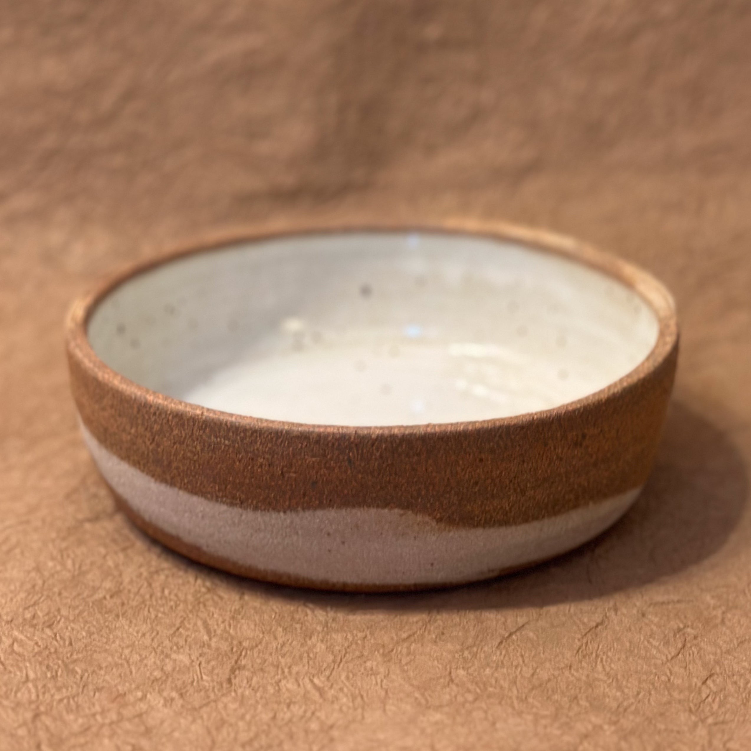 Handmade Marbled Ceramic Coupe Bowl | 7" Stoneware Soup & Serving Bowl