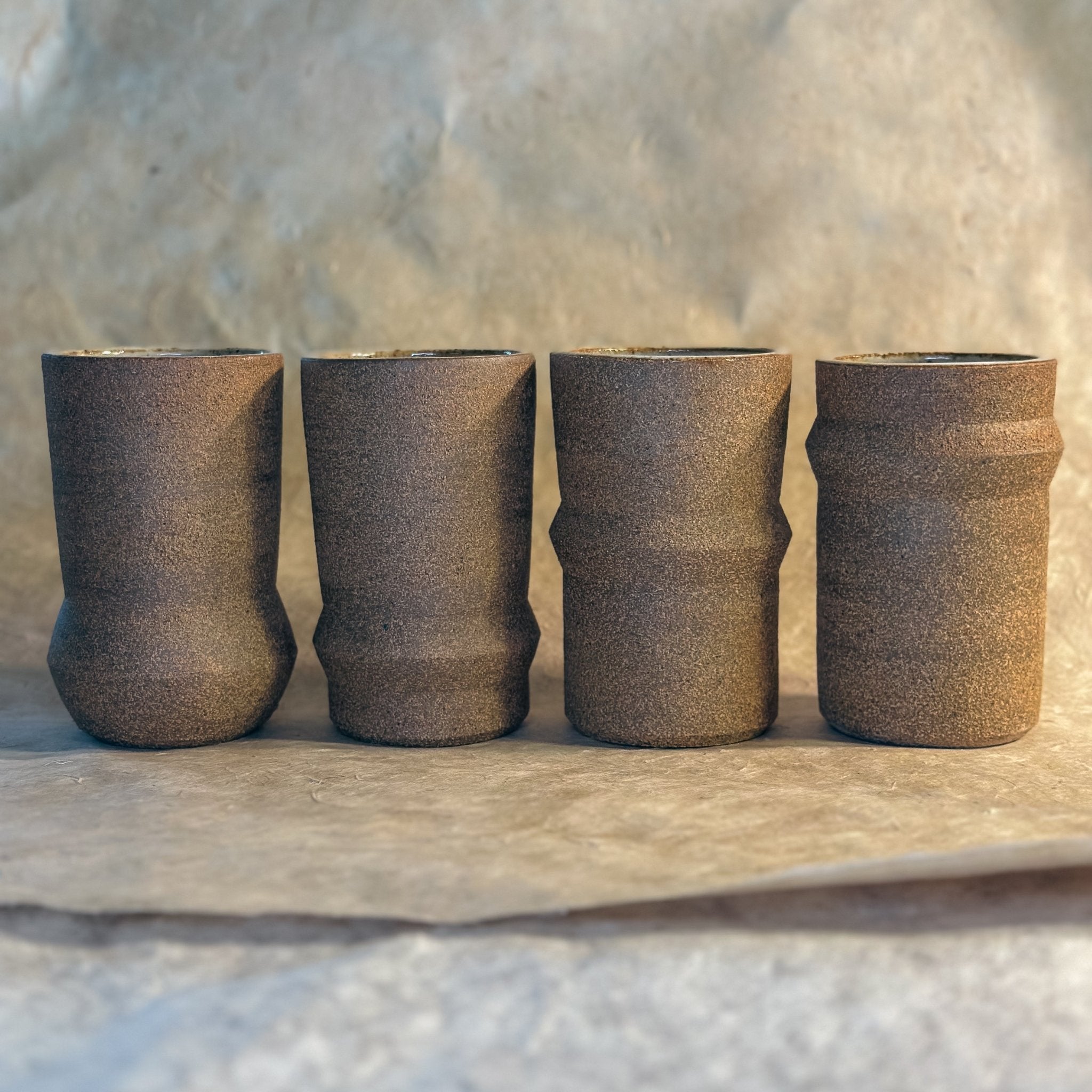 Saturn Ceramic Tumblers in Brown - Aware House