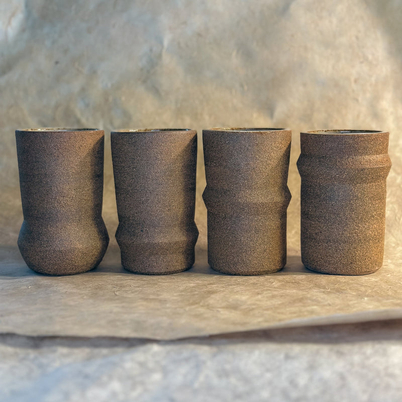 Saturn Ceramic Tumblers in Brown-zoom-
