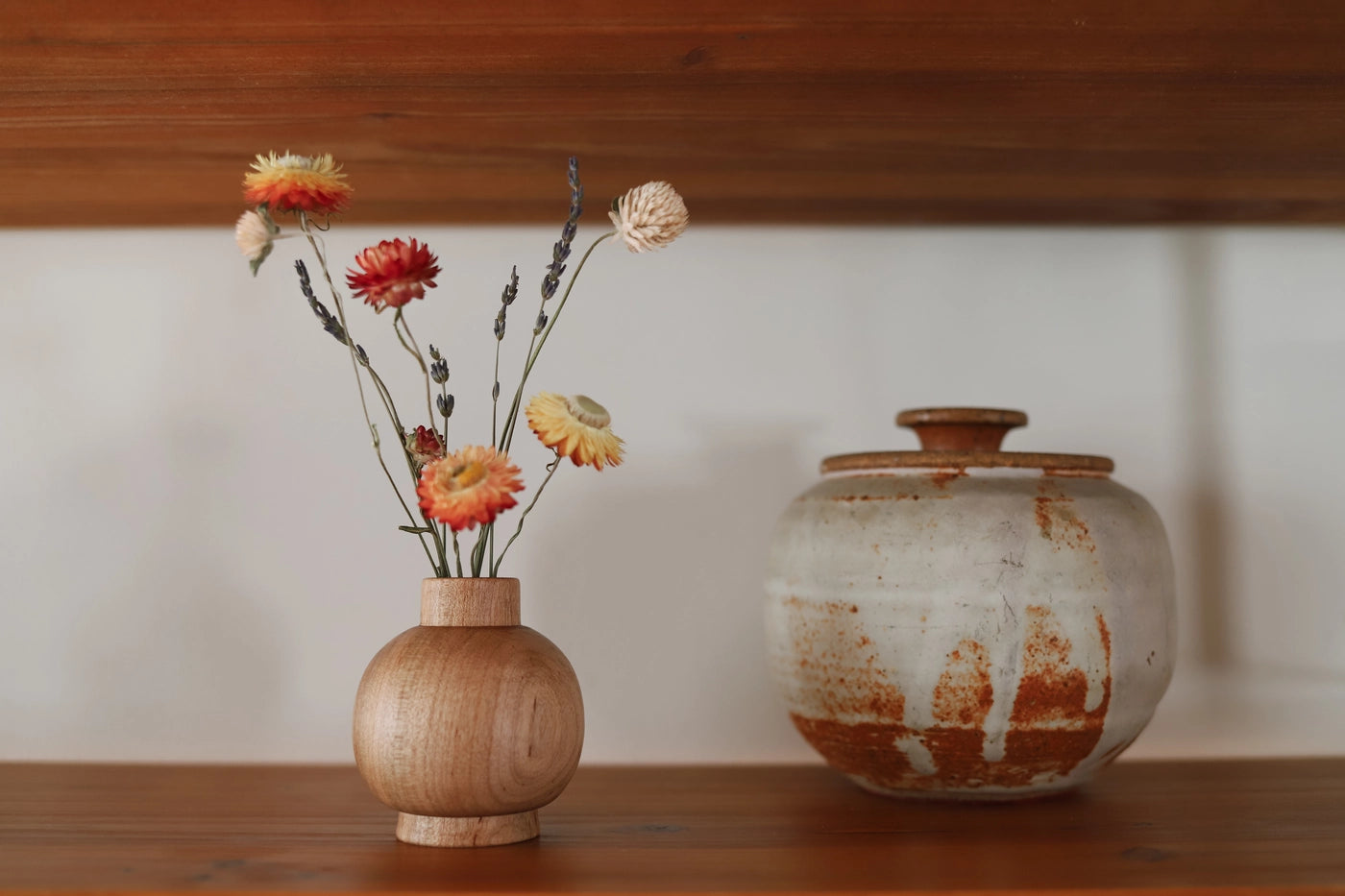 Hand-Turned Maple Miniature Bud Vase