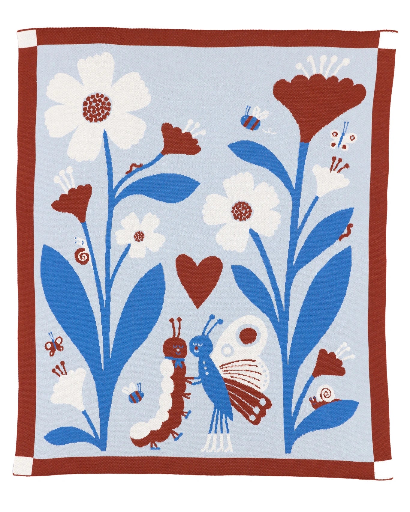 Bugs in Love Throw Blanket